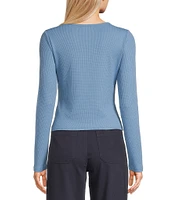 Copper Key Knit Thermal Long Sleeve Top