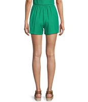 Copper Key Linen Blend Coordinating Shorts