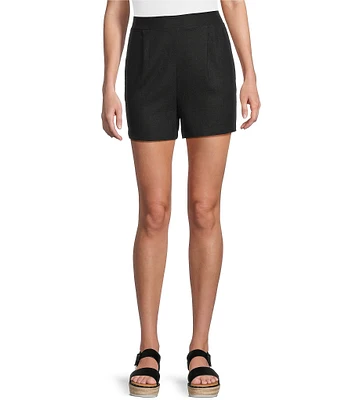 Copper Key Linen Blend Coordinating Shorts