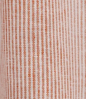 Copper Key Linen Stripe Coordinating Crop Camp Shirt