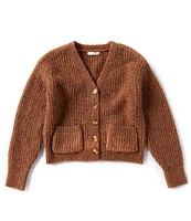 Copper Key Little Girl 2T-6X Cable Knit Cardigan