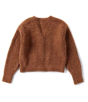 Copper Key Little Girl 2T-6X Cable Knit Cardigan