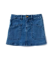 Copper Key Little Girls 2T-6X Denim Cargo Skirt