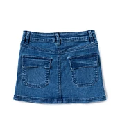 Copper Key Little Girls 2T-6X Denim Cargo Skirt