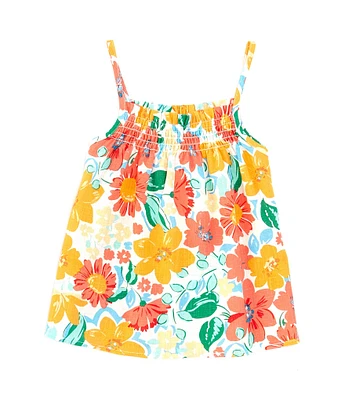 Copper Key Little Girl 2T-6X Floral Print Swing Top