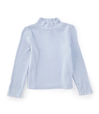 Copper Key Little Girls 2T-6X Ribbed Mock Neck Top