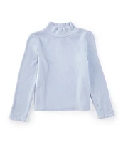 Copper Key Little Girls 2T-6X Ribbed Mock Neck Top