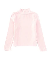 Copper Key Little Girls 2T-6X Ribbed Mock Neck Top