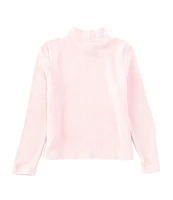 Copper Key Little Girls 2T-6X Ribbed Mock Neck Top