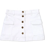 Copper Key Little Girls 2T-6X Button Front Denim Skirt