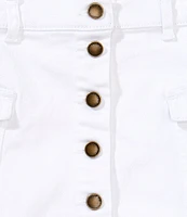 Copper Key Little Girls 2T-6X Button Front Denim Skirt