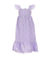 Copper Key Little Girls 2T-6X Eyelet Midi Dress