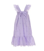 Copper Key Little Girls 2T-6X Eyelet Midi Dress