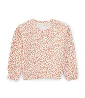 Copper Key Little Girls 2T-6X Floral Lounge Life Sweatshirt