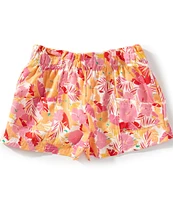 Copper Key Little Girls 2T-6X Floral Printed Paper Bag Shorts