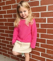 Copper Key Little Girls 2T-6X Jersey Roll Neck Sweater