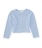 Copper Key Little Girls 2T-6X Jersey Roll Neck Sweater