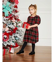 Copper Key Little Girls 2T-6X Margo Velvet Puff Sleeve Dress