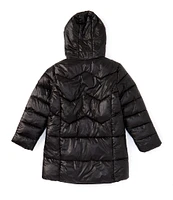 Copper Key Little Girls 2T-6X Metallic Puffer Jacket