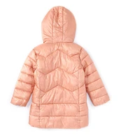 Copper Key Little Girls 2T-6X Metallic Puffer Jacket