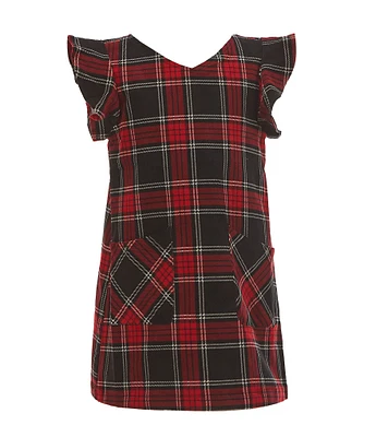 Copper Key Little Girls 2T-6X Plaid Pinafore Dress