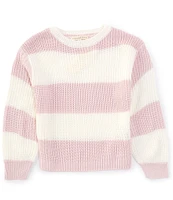 Copper Key Little Girls 2T-6X Stripe Shaker Relaxed Sweater