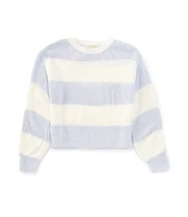 Copper Key Little Girls 2T-6X Stripe Shaker Relaxed Sweater