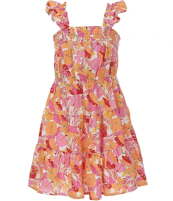 Copper Key Little Girls 2T-6X Tropical Floral Printed Dress