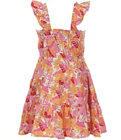 Copper Key Little Girls 2T-6X Tropical Floral Printed Dress