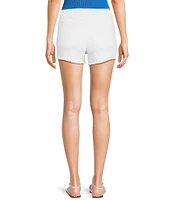 Copper Key Long Cut Off Denim Shorts
