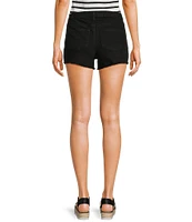 Copper Key Long Cut Off Denim Shorts