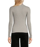 Copper Key Lurex Turtleneck Sweater