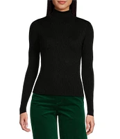 Copper Key Lurex Turtleneck Sweater