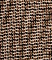 Copper Key Micro-Houndstooth Checked Mini Skirt