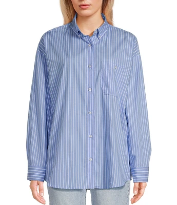 Copper Key Oversized Button-Front Shirt