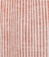 Copper Key Linen Stripe Coordinating Pull On Shorts