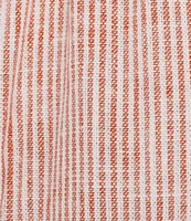 Copper Key Linen Stripe Coordinating Pull On Shorts