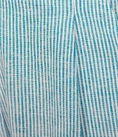 Copper Key Linen Stripe Coordinating Pull On Shorts