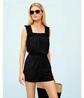 Copper Key Ruffle Strap Tank Top