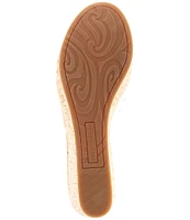 Copper Key Seaside Clear Vinyl Platform Cork Wedge Sandals