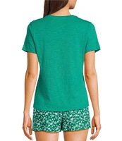 Copper Key Solid Knit Short Sleeve T-Shirt
