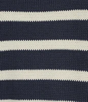 Copper Key Stripe Roll Neck Sweater