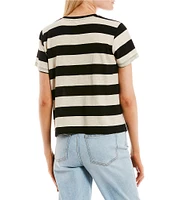 Copper Key Stripe Short Sleeve Boxy T-Shirt