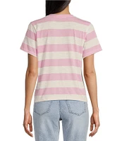 Copper Key Stripe Short Sleeve Boxy T-Shirt