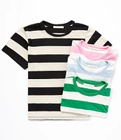 Copper Key Stripe Short Sleeve Boxy T-Shirt