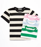 Copper Key Stripe Short Sleeve Boxy T-Shirt