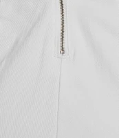 Copper Key Tie Front Wide Leg Denim Jumpsuit
