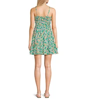 Copper Key Tiered Mini Dress