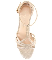 Copper Key Twilight Glitter T-Strap Dress Sandals