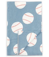 Copper Pearl Baby Boys Slugger Baseball Print Knit Swaddle Blanket